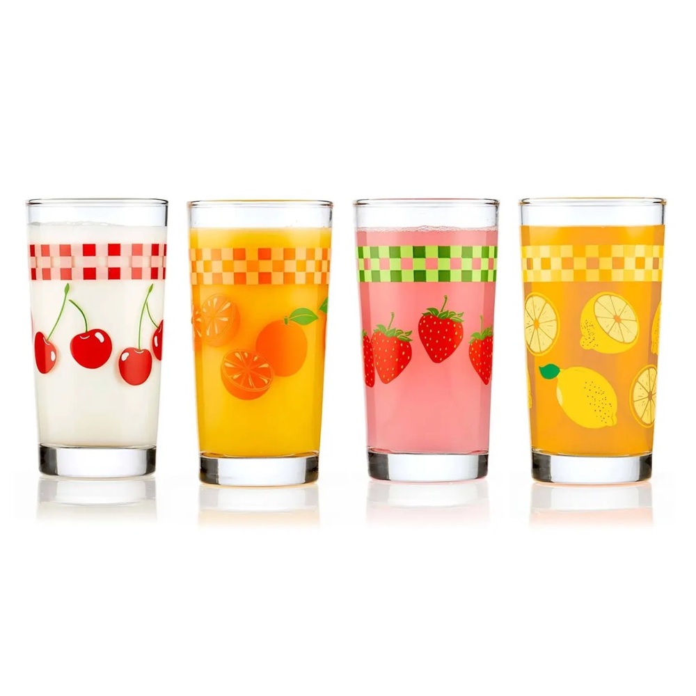 Libby Vintage Juice Glasses Assorted (Set of 4) (11 - ounce)